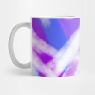 blue purple watercolor painting scenery design Mug